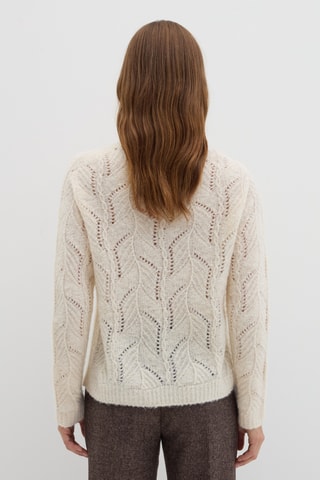 Camisola em alpaca e lã - Cru