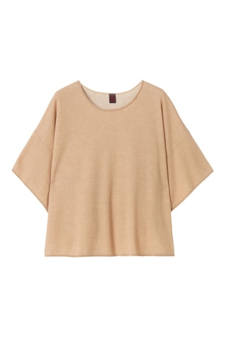 Camisola em linho - Bege