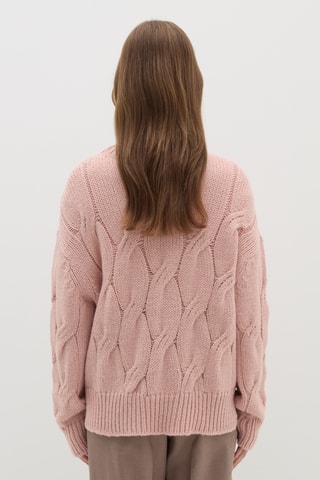 Camisola em lã e alpaca - Rosa