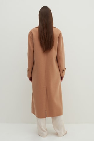 Sobretudo de lã - Bege