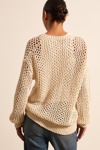 Camisola em linho - Bege