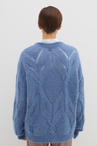 Camisola em lã mohair - Azul