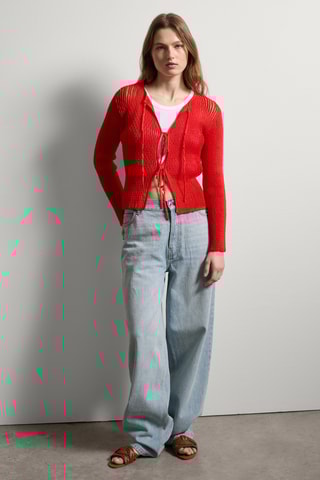 Casaco de malha - Vermelho