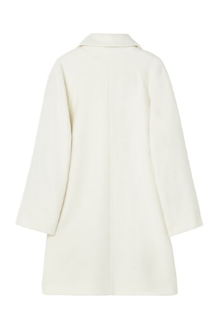 Sobretudo em lã e alpaca - Bege