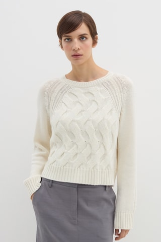 Camisola de lã - Marfim