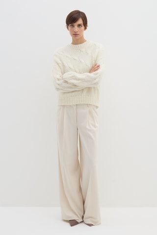 Camisola em lã mohair - Cru