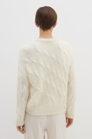 Camisola em lã mohair - Cru