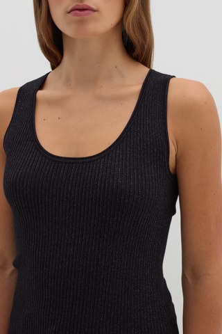 Camisola de alças - Preto