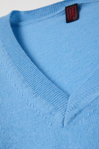 Camisola em lã e caxemira - Azul-celeste