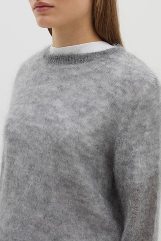 Camisola em lã mohair e lã - Cinzento