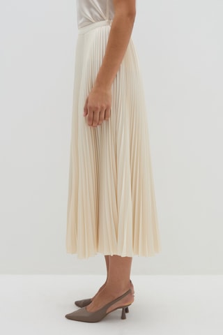 Saia plissada - Marfim