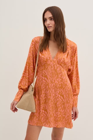 Vestido estilo patinadora - Laranja