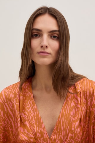 Vestido estilo patinadora - Laranja