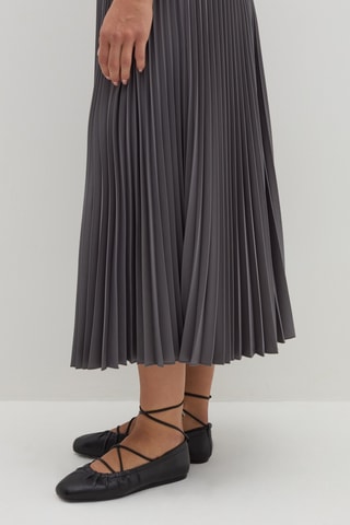 Saia plissada - Antracite