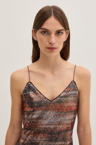 Vestido comprido - Castanho