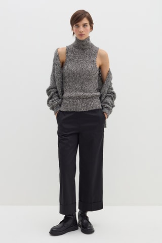 Camisola sem mangas - Cinzento