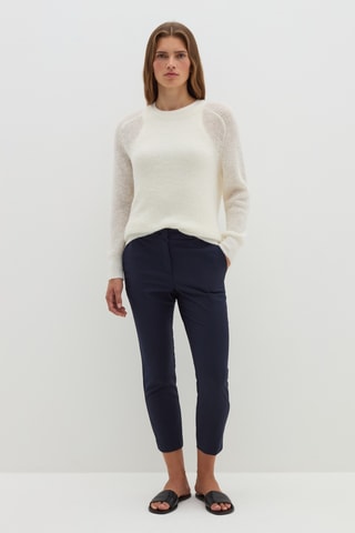 Camisola em lã e alpaca - Branco