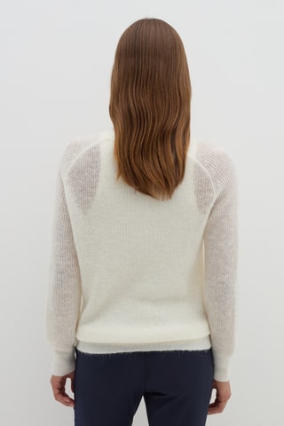 Camisola em lã e alpaca - Branco