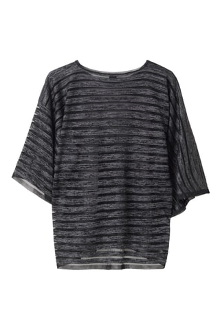 Top - Preto e cinzento