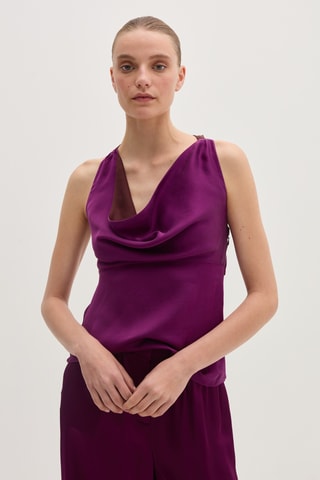 Top em seda - Violeta