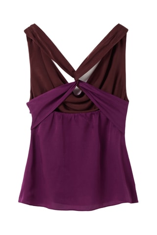 Top em seda - Violeta