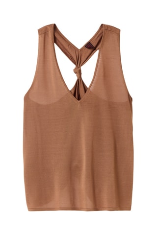 Camisola de alças - Castanho