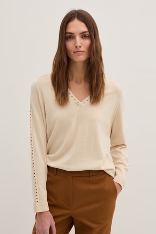 Camisola em seda - Bege