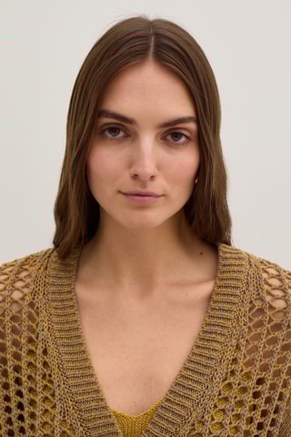 Casaco de malha - Castanho