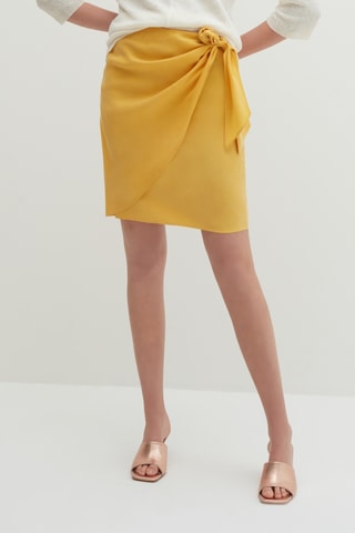 Saia traçada - Amarelo