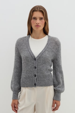 Casaco de malha em alpaca - Cinzento