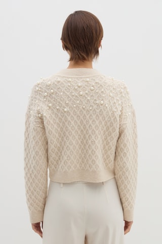 Camisola em caxemira e lã - Bege