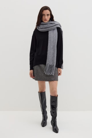 Écharpe de lã - Cinzento