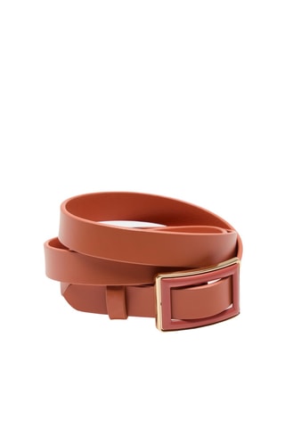 Cinto em couro - Castanho