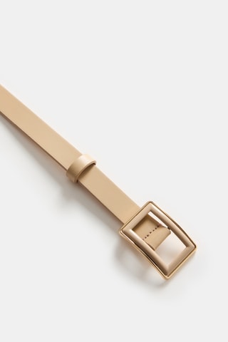 Cinto em couro - Bege