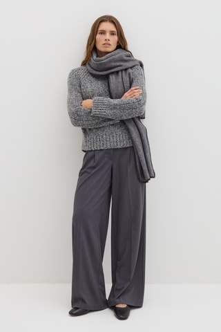 Écharpe de lã - Cinzento