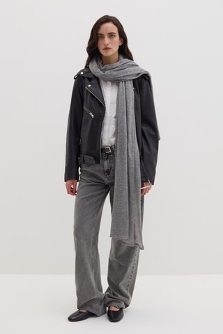 Écharpe de lã - Cinzento