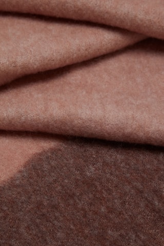 Écharpe de lã - Castanho e rosa