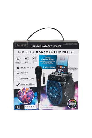 Enceinte karaoké lumineuse - Noir