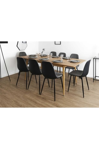 Mesa extensível Paxton Imitação de madeira