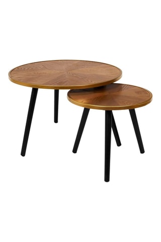 Mesa encaixável Felix M1 em pinho - Natural e preto