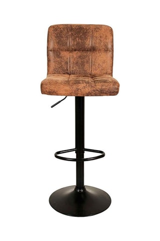 2 chaises de bar Downtown - Marron et noir