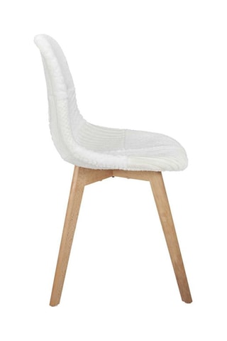 2 chaises - Naturel et blanc