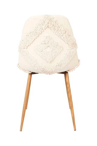 2 chaises Faro Mirage - 
Crème et marron