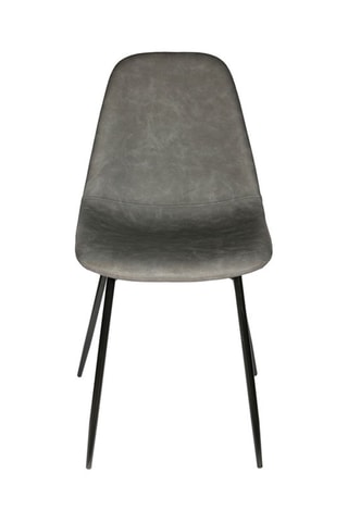2 chaises - Gris et noir