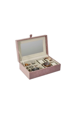 Boite à bijoux et montres - Rose et blanc