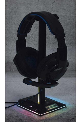 Porte-casque audio LED - Noir