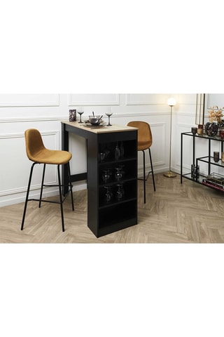 2 chaises de bar Giulia - 
Jaune