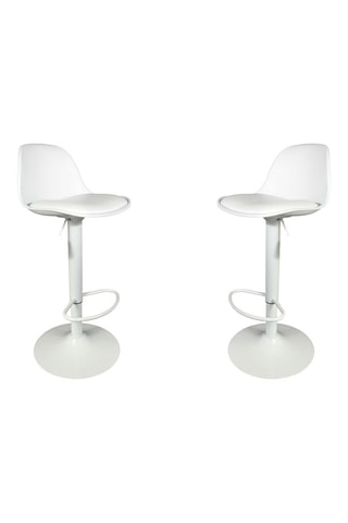 2 tabourets de bar - Blanc