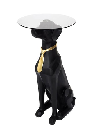 Mesa baixa Preto e dourado