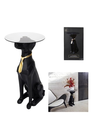 Mesa baixa Preto e dourado